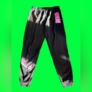 Equipment Kids Joggers in Black with Pink Details